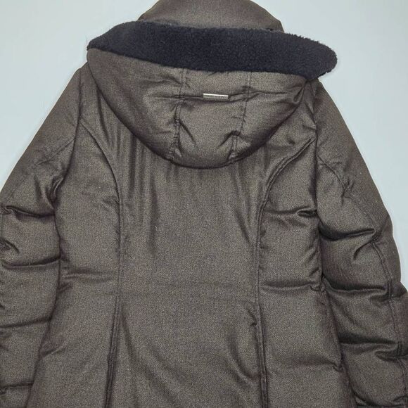 Soia & Kyo Down Puff Coat Size Small Double Zip Up Hooded Warm - Picture 5 of 8
